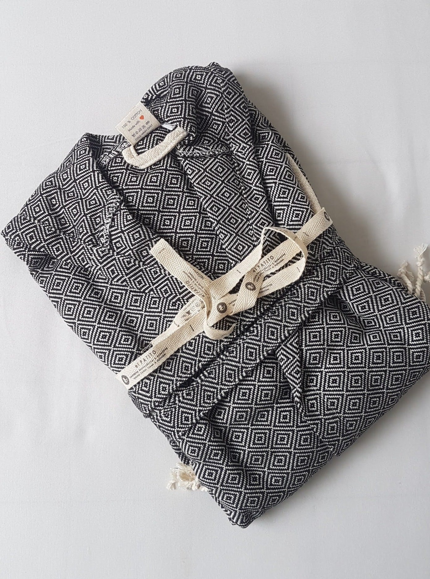 el patito towels and bathrobes 100% cotton bathrobes from Turkish towel contemporary series diamond throw couple robe set