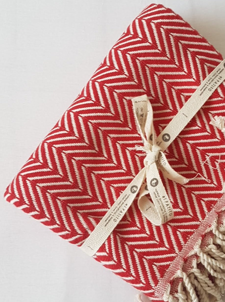 el patito towels and bathrobes 100% cotton fabric scandinavian series herringbone throw do it yourself home deco ideas ruby red color