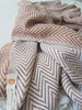 el patito towels scandinavian bedspread 100% natural cotton for king and queen size bed from turkish towel color latte rose gold
