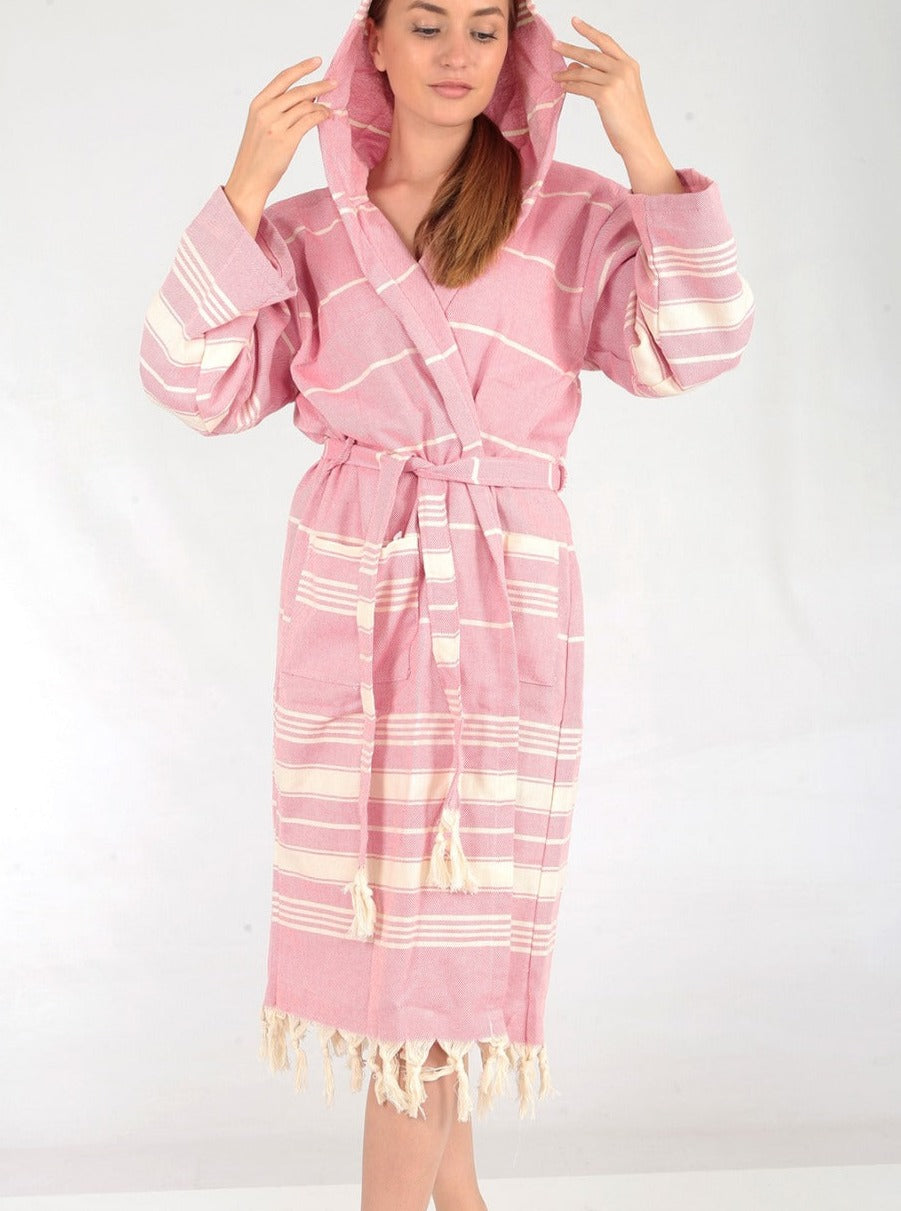 el patito towels and bathrobes traditional series striped model 100% turkish cotton towel bathrobe summer robe turquoise pink bademantel lightweight 