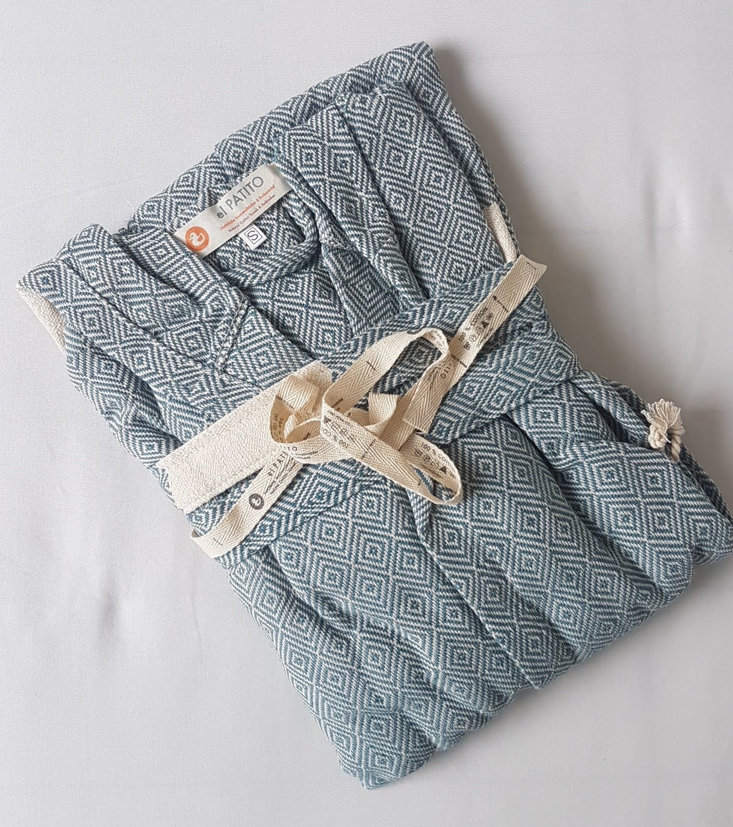 el patito towels and bathrobes 100% cotton bathrobes from Turkish towel contemporary series diamond throw couple robe set