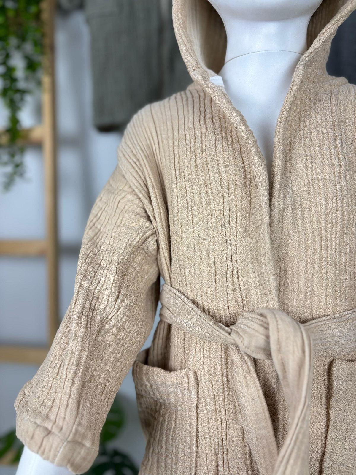 Kids’ Muslin Bathrobe – 100% Cotton, Ultra-Soft & Cozy