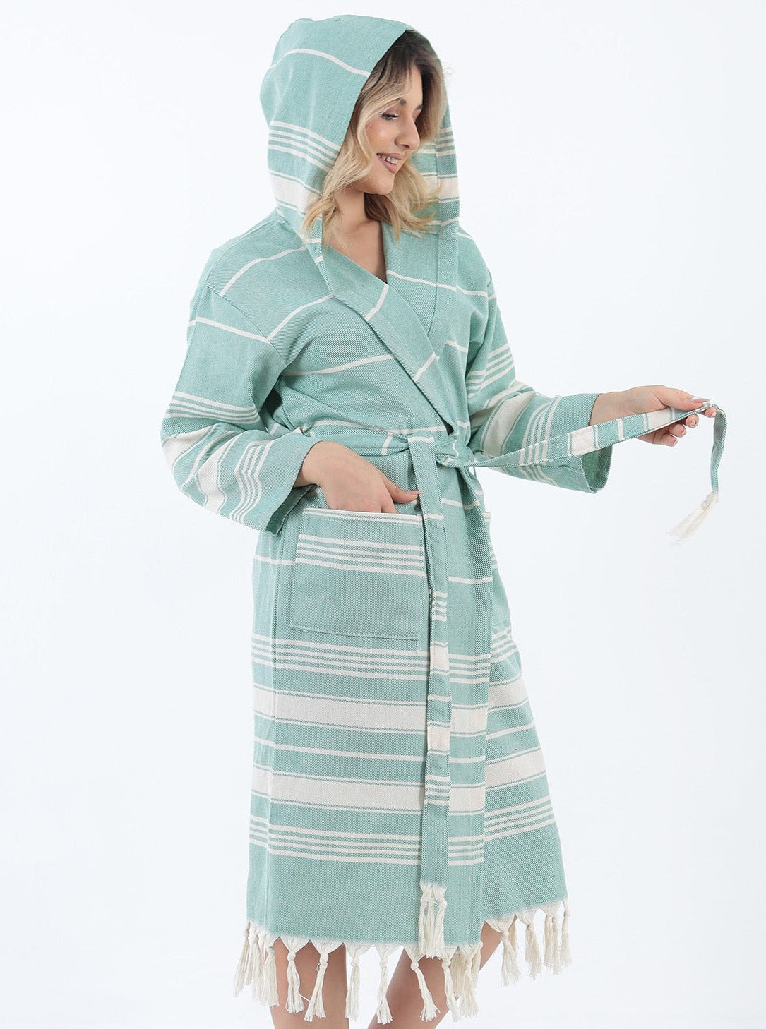 el patito towels and bathrobes traditional series 100% natural cotton robes bathrobes from turkish towels bridals bachelor party robes lighweight robes green
