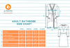 Load image into Gallery viewer, el patito turkish towels and bathrobes 100% natural cotton bathrobe size chart