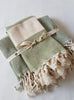 Load image into Gallery viewer, el patito towels and bathrobes 100% natural cotton turkish towels hand towels size 45 x 90 cm 18&#39;&#39; x 35&quot; olivine green