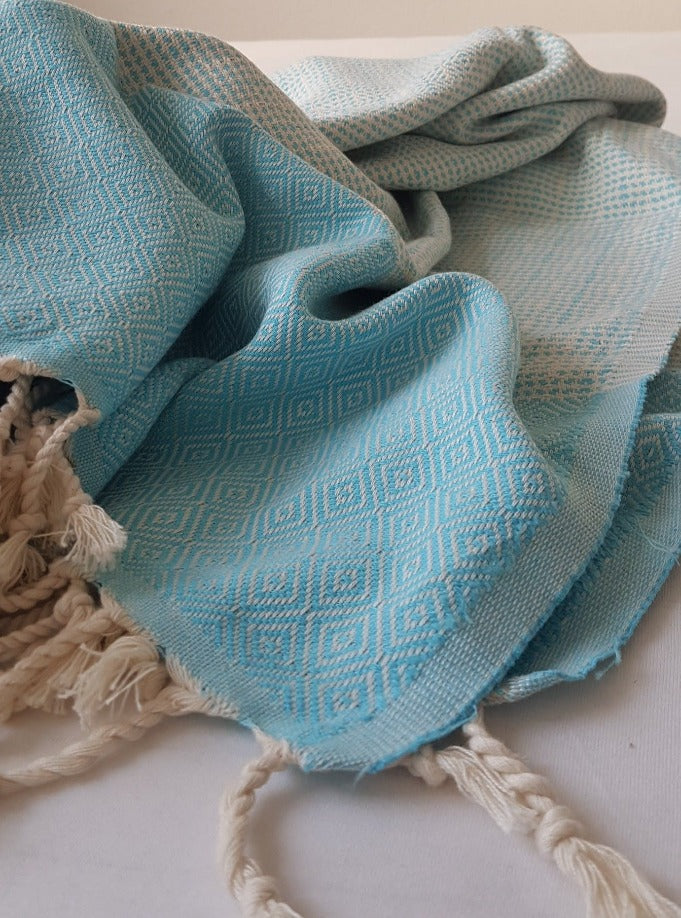 el patito towels and bathrobes 100% natural cotton turkish towels bath towels size 100 x 180 cm 39'' x 71"  nordic series turquoise