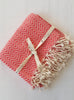 el patito towels and bathrobes turkish cotton towel 100% natural herringbone pattern blanket coral