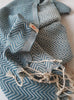 el patito towels and bathrobes scandinavian series herringbone pattern 100% cotton turkish towels blankets petrol
