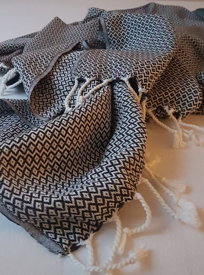 el patito towels and bathrobes turkish towels natural cotton scandinavian series sofa couch throw blanket small diamonds