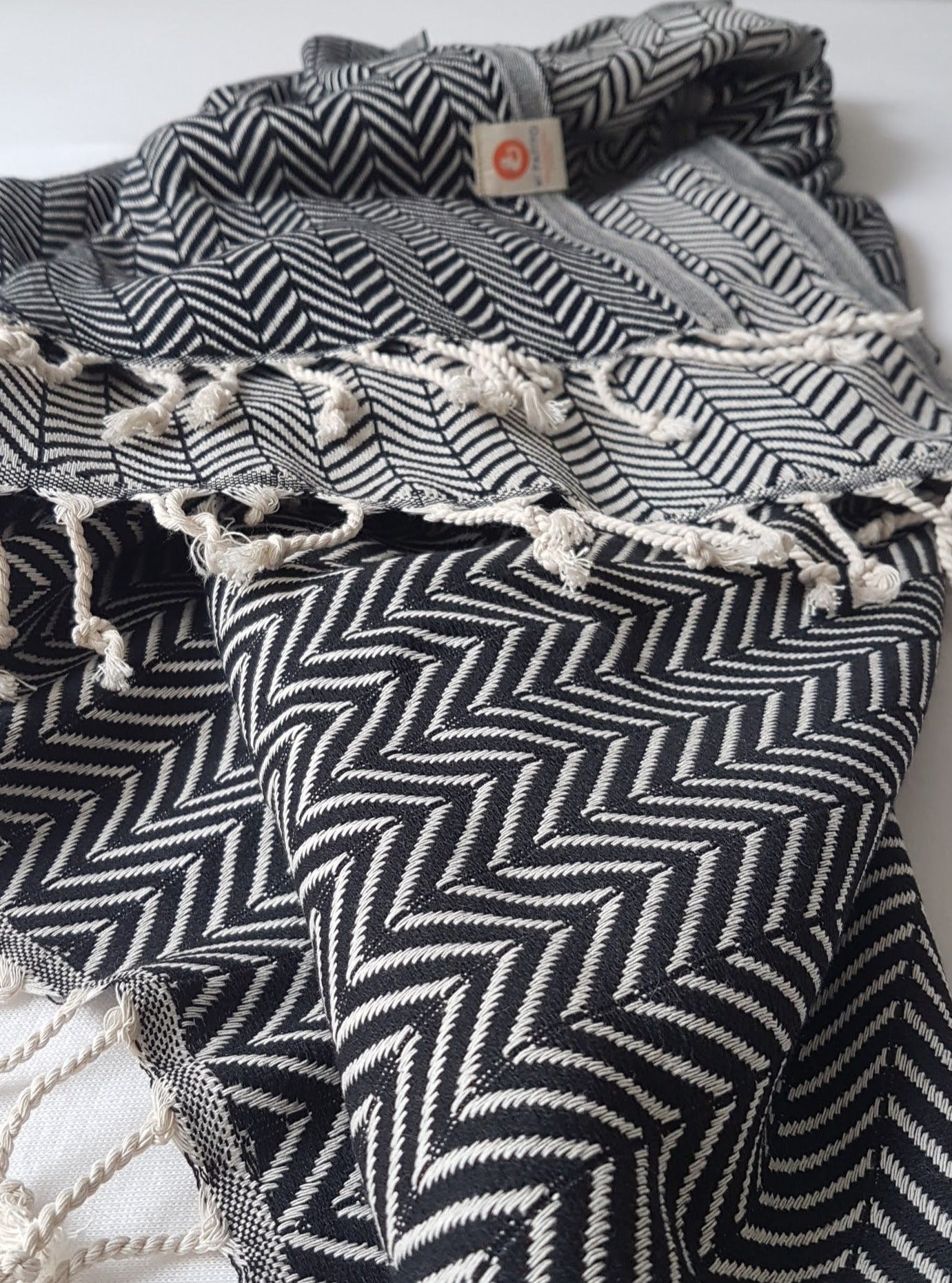 el patito towels and bathrobes turkish cotton towel 100% natural herringbone pattern blanket black