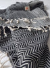 Load image into Gallery viewer, el patito towels and bathrobes turkish cotton towel 100% natural herringbone pattern blanket black