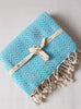 el patito towels and bathrobes turkish cotton towel 100% natural herringbone pattern blanket turquoise