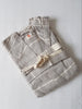 el patito towels and bathrobes traditional series striped model 100% turkish cotton towel bathrobe summer robe beige