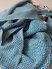 el patito towels and bathrobes scandinavian series small diamonds 100% natural cotton turkish towels blankets indigo petrol