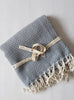 el patito towels and bathrobes small diamonds throw scandinavian series blanket 100% natural cotton turkish towels grey