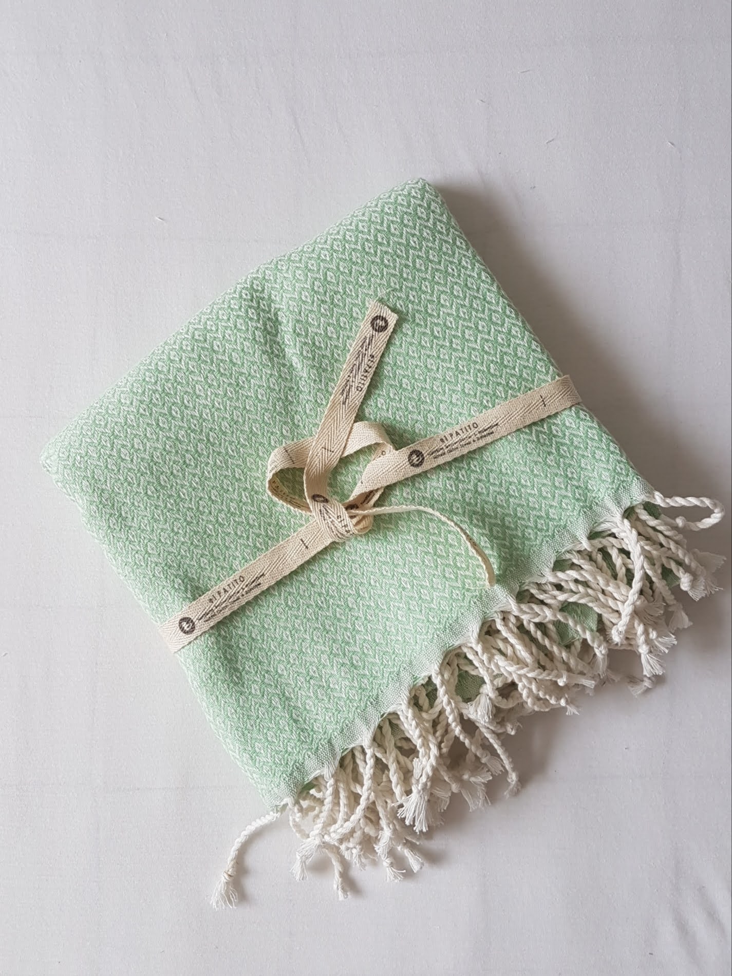 el patito towels and bathrobes scandinavian series small diamonds 100% natural cotton turkish towels blankets nile green mint
