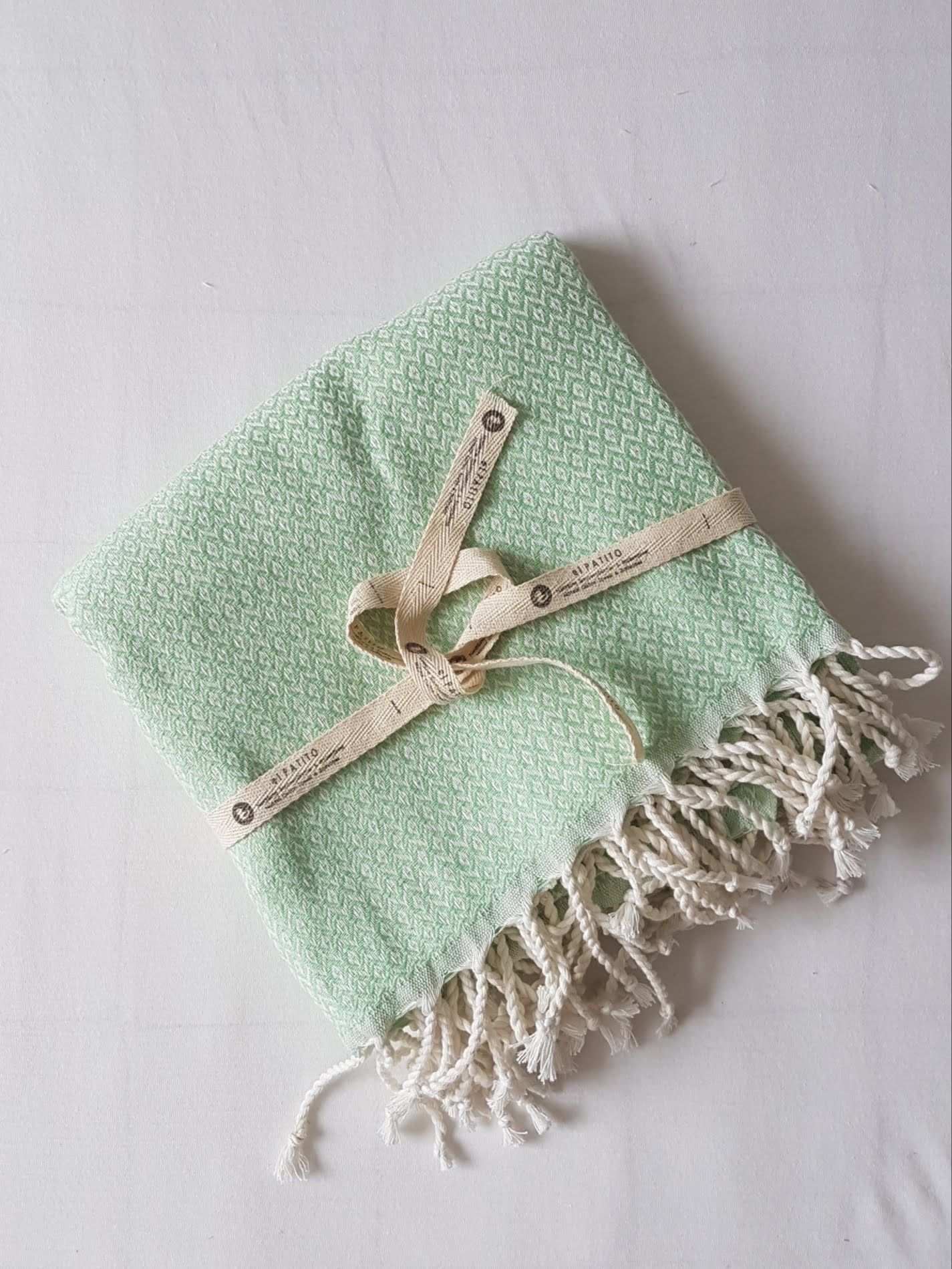 el patito towels and bathrobes scandinavian series small diamonds 100% natural cotton turkish towels blankets nile green mint