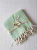 Load image into Gallery viewer, el patito towels and bathrobes scandinavian series small diamonds 100% natural cotton turkish towels blankets nile green mint