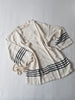 el patito towels and bathrobes linen kimono blazer stripe model marine black stripes