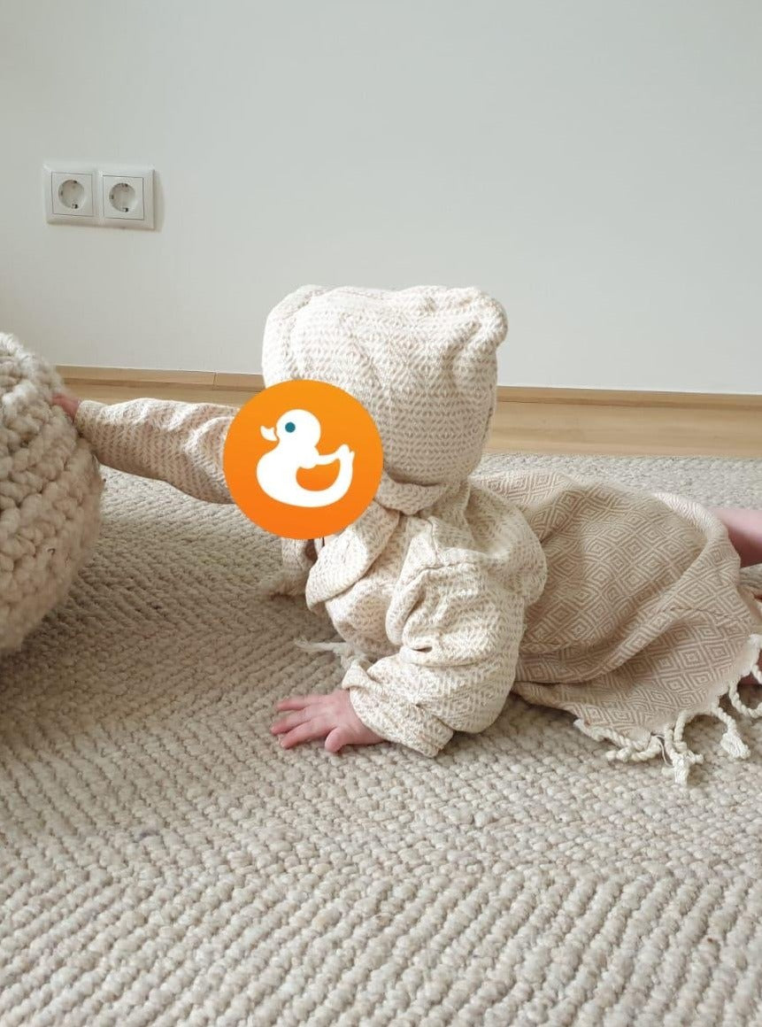 El Patito Towels & Bathrobes_ Nordic Series_ Toddler, newborn , kids bathrobes, hand-loomed