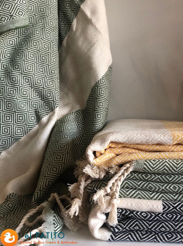 Contemporary Series 100% Cotton Turkish Towels - 100x180 cm (39x71) – El  Patito Towels and Bathrobes