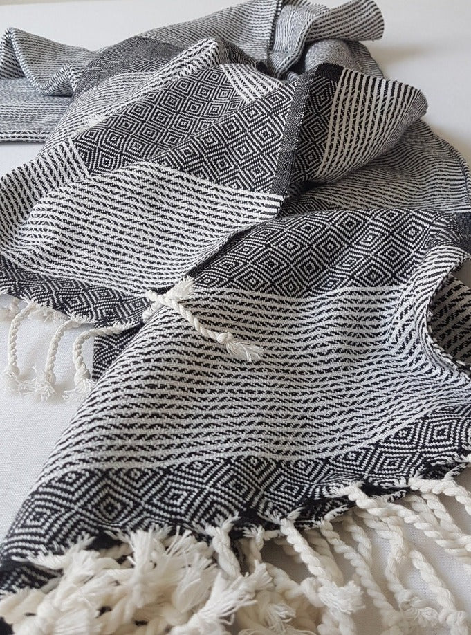 Grey single online bed throw