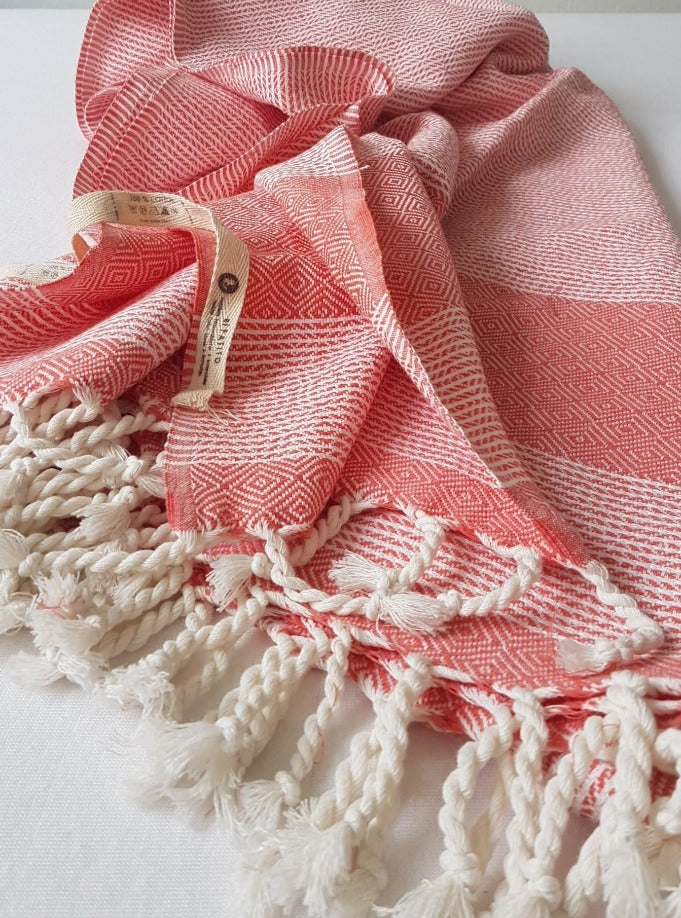 el patito towels and bathrobes nordic series blanket single bed picnic concert blanket 100% natural turkish cotton