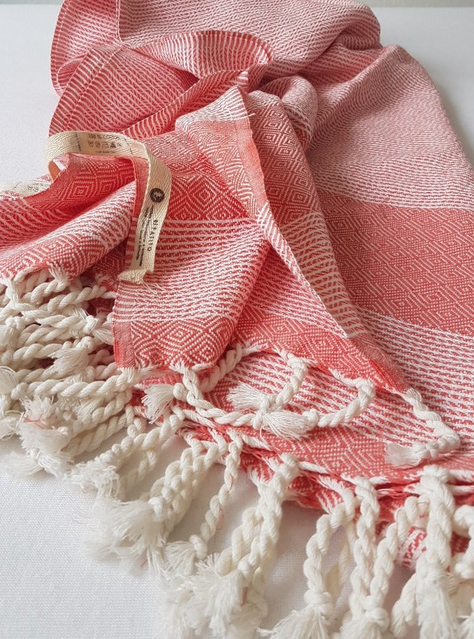 el patito towels and bathrobes nordic series single bedspread blanket bed throw 100% natural turkish cotton hand loomed hand woven blankets