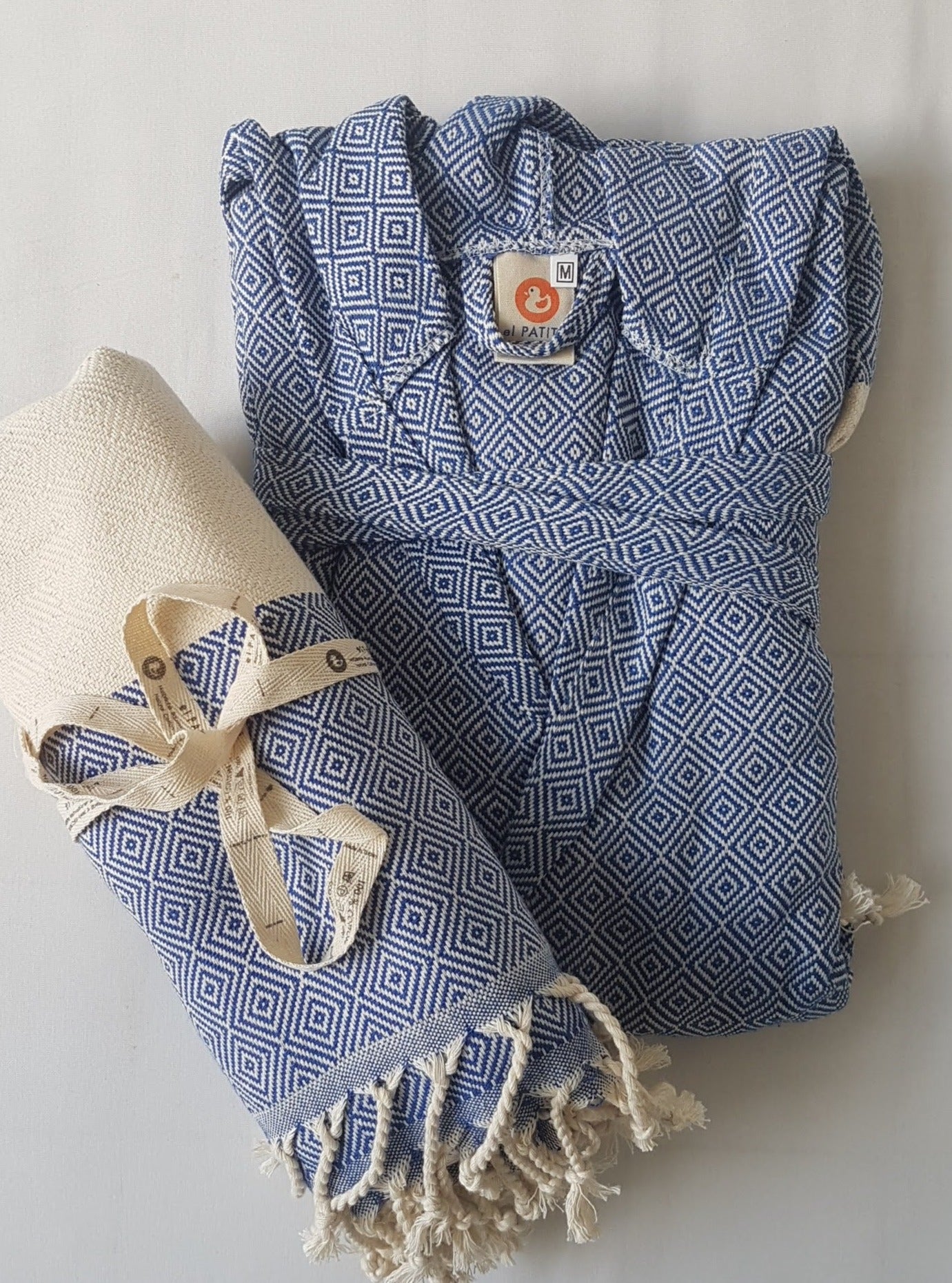 el patito turkish towels and bathrobes natural cotton pestemal hammam towels blue
