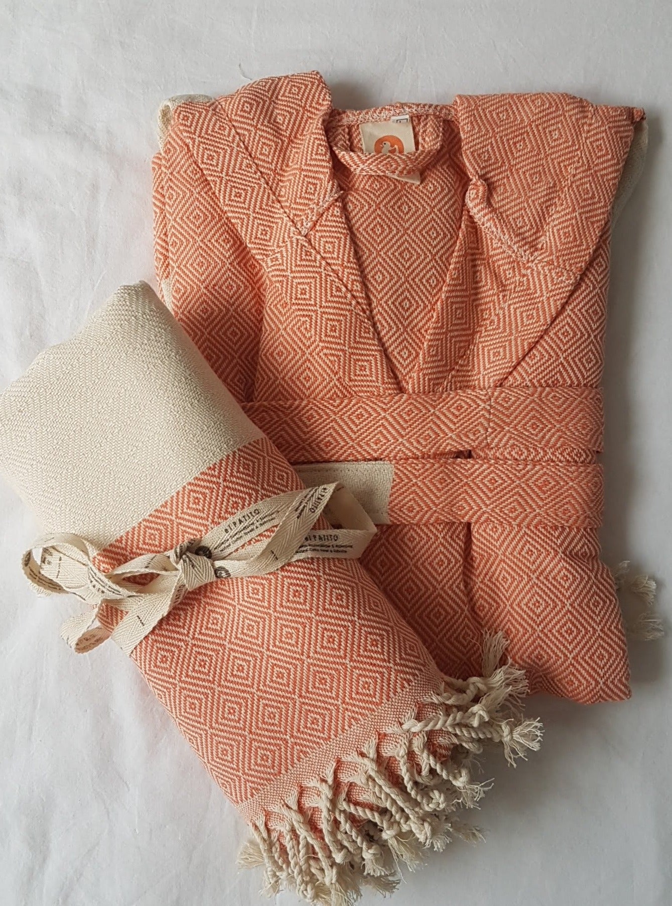 el patito turkish towels and bathrobes natural cotton pestemal hammam towels orange