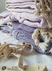 Load image into Gallery viewer, el patito turkish towels and bathrobes natural cotton pestemal hammam towels lilac purple