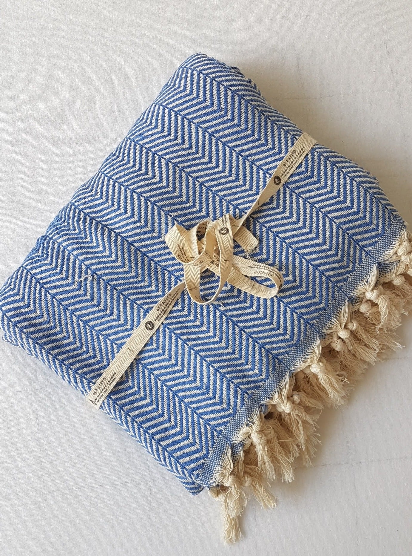 el patito towels and bathrobes scandinavian bedspread for double bed, queen and king size bed  blue