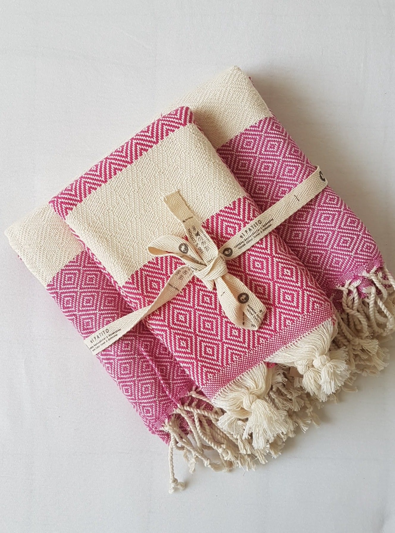 el patito towels natural cotton turkish hammam towel pestemal peshtemal large and small set pink bubblegum