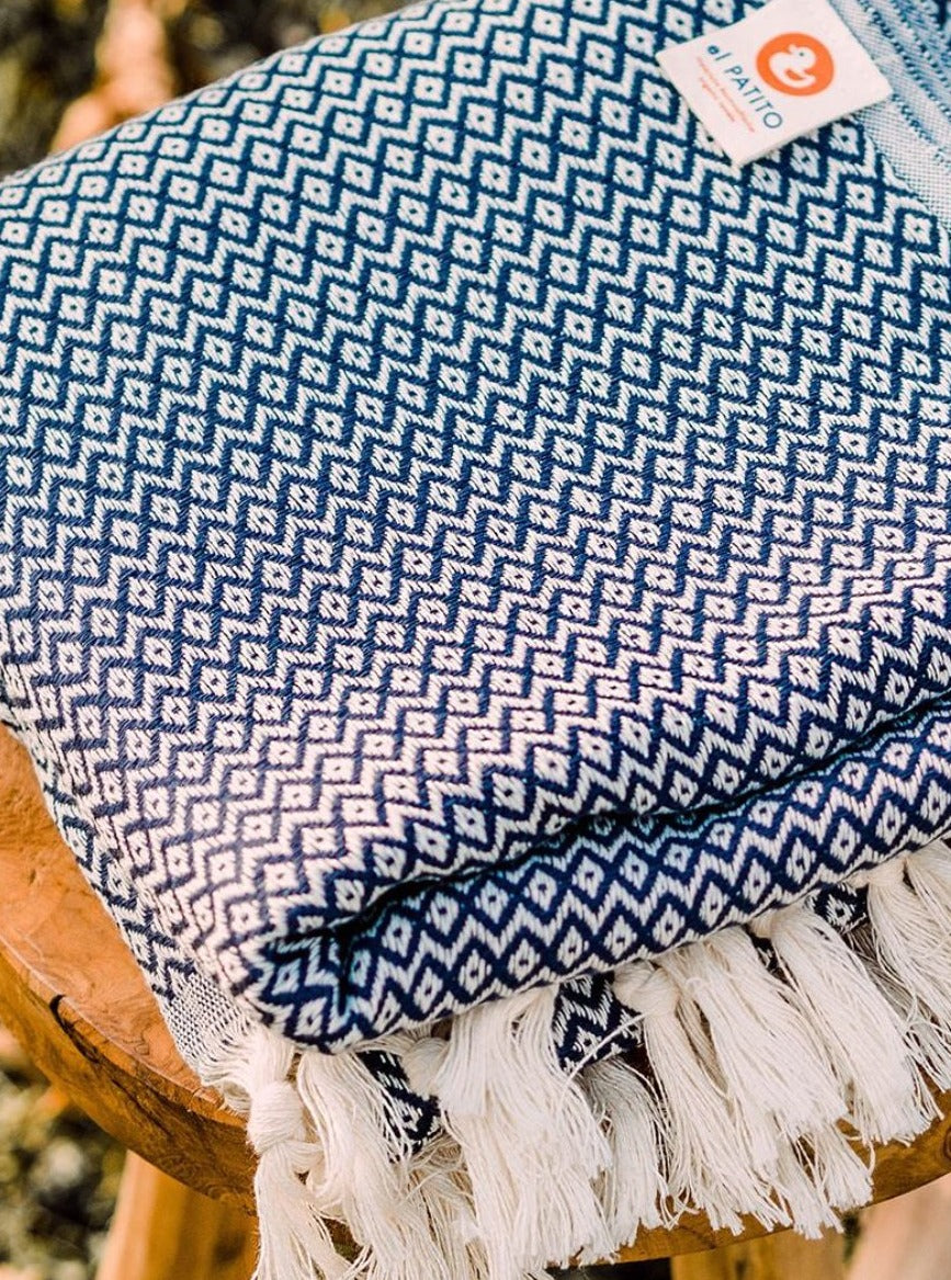 el patito towels and bathrobes scandinavian series small diamonds 100% natural cotton turkish towels blankets