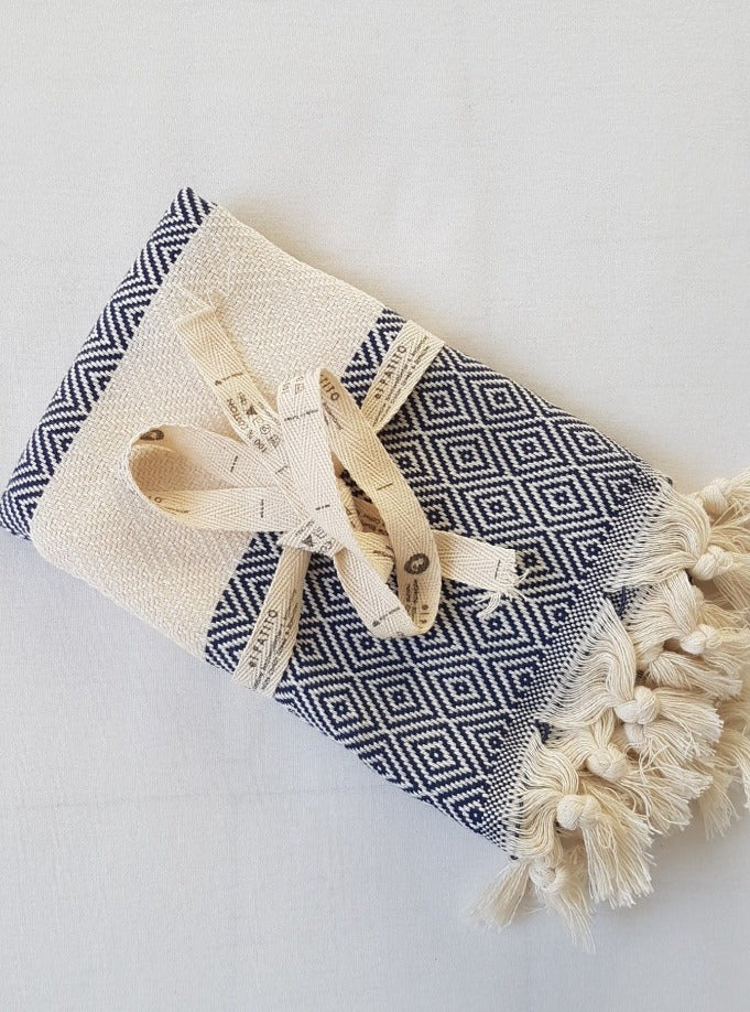 el patito towels and bathrobes 100% natural cotton turkish towels hand towels size 45 x 90 cm 18'' x 35" navy