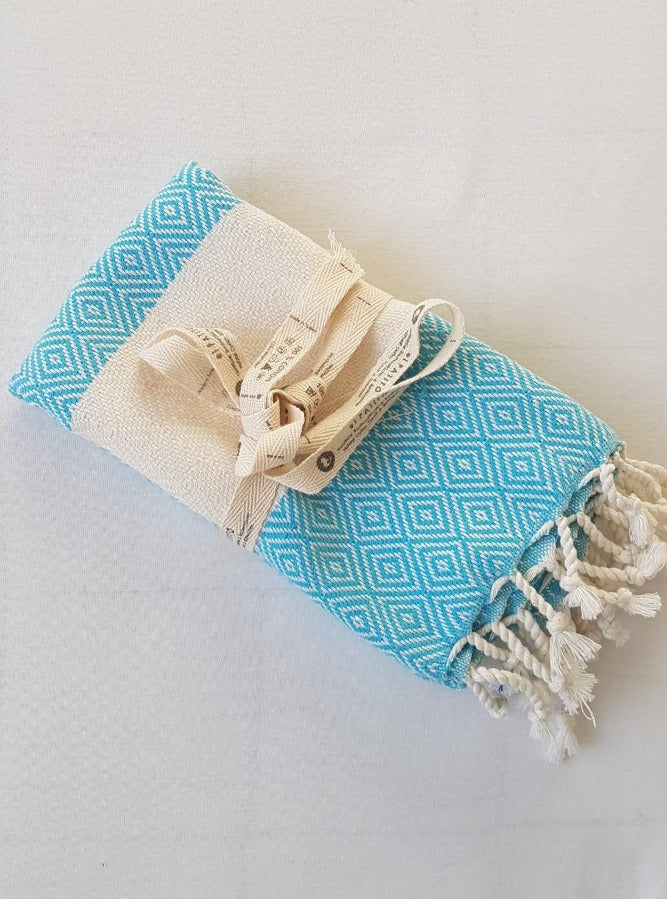 el patito towels and bathrobes 100% natural cotton turkish towels hand towels size 45 x 90 cm 18'' x 35" turquoise