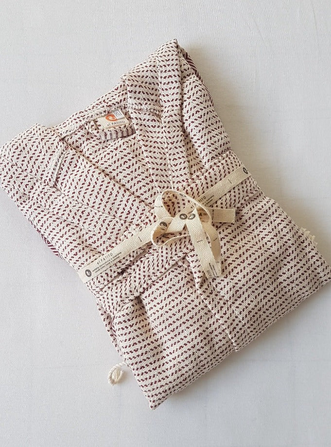 el patito towels and.bathrobes Nordic Series 100% natural Cotton robes bademantel bordo burgundy