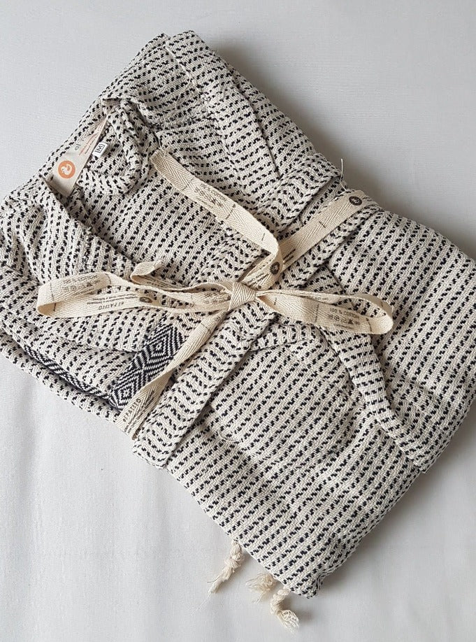 el patito towels and.bathrobes Nordic Series 100% natural Cotton robes bademantel navy