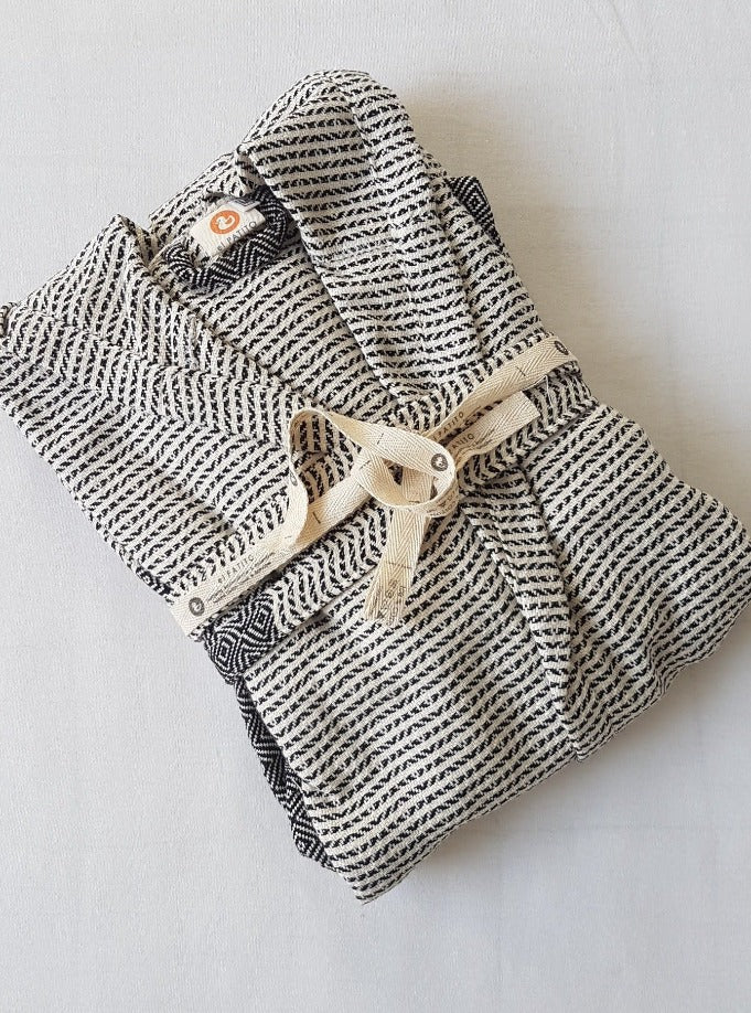 el patito towels and.bathrobes Nordic Series 100% natural Cotton robes bademantel black