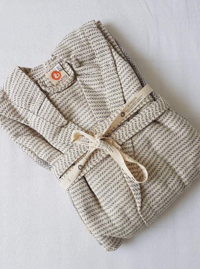 el patito towels and.bathrobes Nordic Series 100% natural Cotton robes bademantel grey