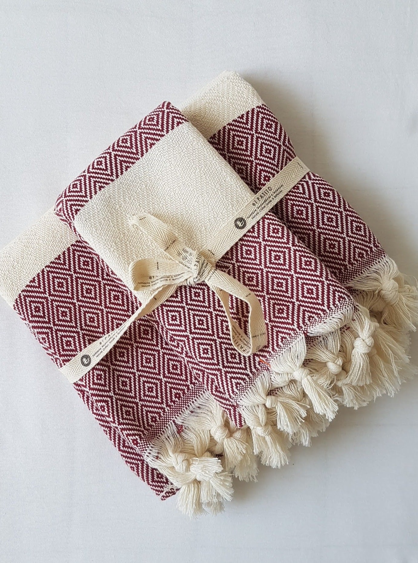 el patito towels and bathrobes 100% natural cotton turkish towels hand towels size 45 x 90 cm 18'' x 35" bordo