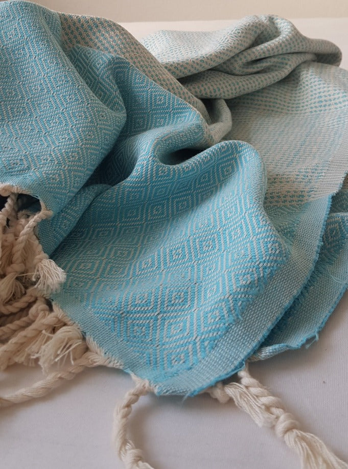 el patito towels and bathrobes 100% natural cotton turkish towels bath towels size 100 x 180 cm 39'' x 71"  nordic series turquoise