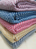 el patito towels and bathrobes turkish cotton towel 100% natural herringbone pattern blanket throw rainbow colors