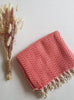 el patito towels and bathrobes scandinavian series herringbone pattern 100% cotton turkish towels blankets coral