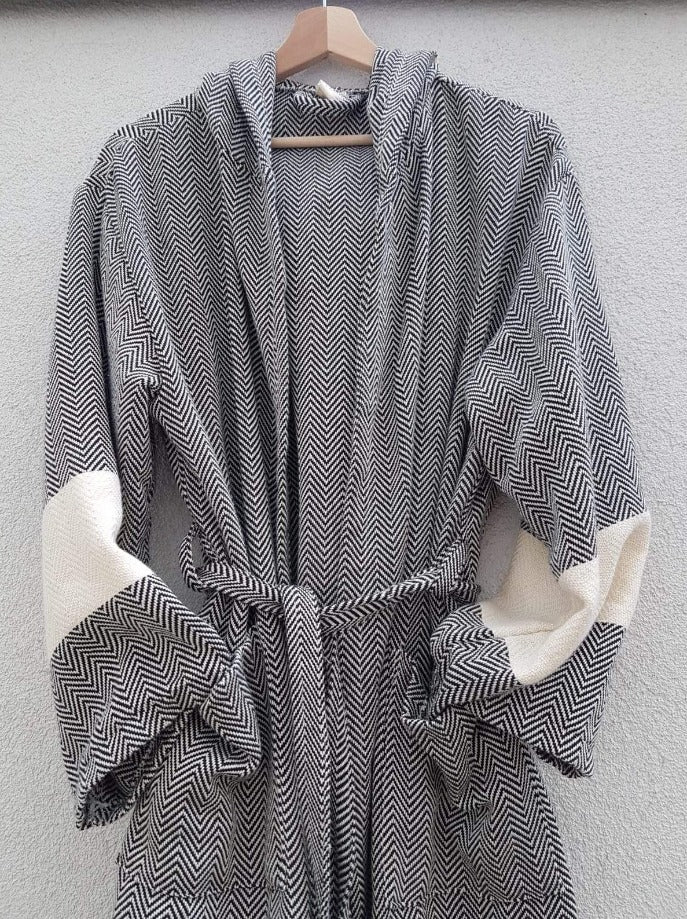 El Patito Towels & Bathrobes. Chevron_100% Cotton Bathrobes and morning robes.  Unisex. Perfect gift idea. 