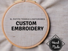 Custom Embroidery for El Patito towel and bathrobe. Personalized gift ideas, 100% Cotton unique gift ideas