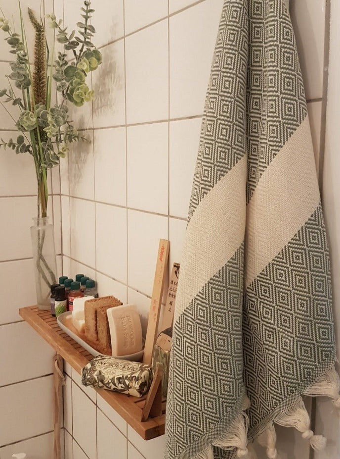 el patito towels and bathrobes 100% natural cotton turkish towels hand towels 45 x 90 cm  24'' x 40" nile green