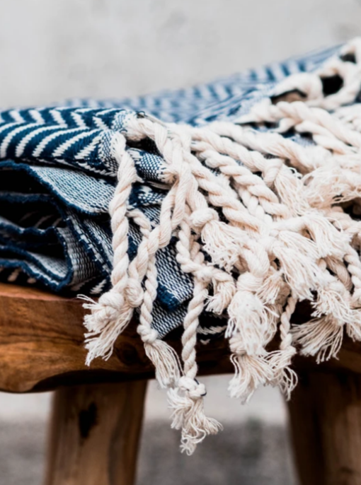el patito towels and bathrobes turkish cotton towel 100% natural herringbone pattern blanket navy blue